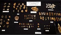 Steinzeitliche Artefakte aus Mönchengladbach (Quelle: Archäologisches Museum Wasserturm Rheindahlen)